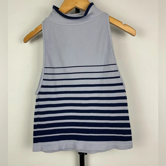 Intimately Free People Blue Striped Tank & Aerie Pink Lace Bralette Bundle - Picture 3 of 12